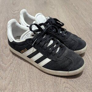 Black Adidas Gazelles - US 5.5 Women's (4.5 Men's)